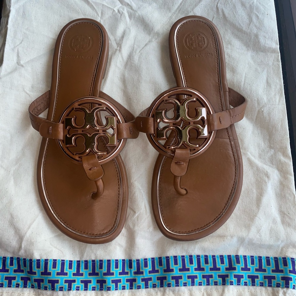 Tory Burch Metal Miller Gold Sandals